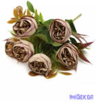  Antik boglárka 6 fejes csokor 31 cm - Antik Mályva