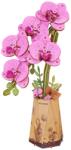 Rowood Puzzle 3D, Orhidee roz, Lemn, Rowood, 132 piese