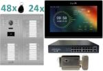 Mentor Kit VideoInterfon WiFi 24 Ap. Mentor SYKT100B 7" FHD 2MP IP65 POE 4in1 (MMDSYKT100B)