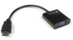 TECHLY IDATA-HDMI-VGA2 video átalakító kábel VGA (D-Sub) Fekete (IDATA-HDMI-VGA2) (IDATA-HDMI-VGA2)