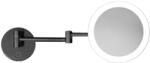 kielle Idolio fali karos kozmetikai tükör led világítással, matt fekete 50324024 (50324024)