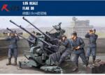 Trumpeter 1/35 FLAK 38 német 2cm légelhárító ágyú katonai modell (TRU02309)