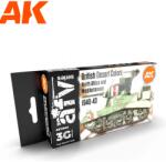 AK Interactive AFV British Desert Colours akrilfesték készlet 6x 17ml (AK11646)
