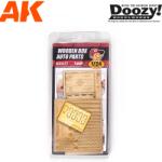 AK Interactive 1/24 Fa dobozok autó alkatrész jelöléssel dioráma modell kiegészítő (DZ037)