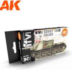 AK Interactive AFV WWII Soviet Tank Colors akrilfesték készlet (AK11657)