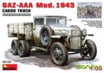 MiniArt Models 1/35 GAZ-AAA Mod 1943 Cargo Truck katonai jármű modell