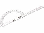 Extol Craft szögmérő/vonalzó, lakatos, hossz. : 278 mm, Inox, mm beosztás, 0° -180°, vastagság: 1, 3 mm (925102)