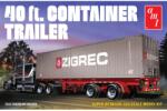 ROUND2 AMT 1/25 40 ft. Semi Container Trailer konténer szállítós kamion pótkocsi modell (AMT1196)