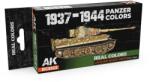 AK Interactive Real Colors Lacquer Based Paint 1937-1944 Panzer Colors lakk alapú festék 6x 17ml (RCS122)