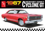 ROUND2 AMT 1/25 1967 Mercury Cyclone GT kocsi modell (AMT1386)