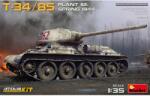 MiniArt Models 1/35 T-34/85 PLANT 112 tank 1944 tavasza katonai jármű modell (35294)