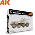 AK Interactive 1/35 Sd. Kfz. 234/2 Puma német páncélautó katonai jármű modell (AK35503)