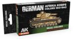 AK Interactive German Afrika Korps Colors 1941-1943 lakk alapú festék készlet 6x 17ml (RCS124)