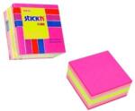 Stickn Öntapadó jegyzettömb 51 x 51 mm, 250 oldal, Stick"n - válogatott neon/pasztell (HO-21533-75680)