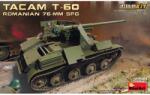 MiniArt Models 1/35 Román 76-mm SPG TACAM T-60 önjáró löveg katonai jármű modell