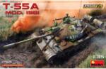 MiniArt Models 1/35 T-55A módosított tank 1981 részletes belső térrel katonai jármű modell