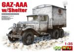 MiniArt Models 1/35 GAZ-AAA with Shelter katonai jármű modell