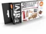 AK Interactive AFV Vehicle and Tank Accesories katonai jármű és tank akril festék készlet 6x 17ml (AK11647)