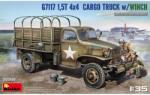 MiniArt Models 1/35 1.5t 4x4 G7117 csörlős teherautó katonai jármű modell (35389)