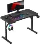 Huzaro Birou de gaming Huzaro Hero 2.6, Suport casti si pahar, Organizator cabluri, Picioare ajustabile (Negru) (HZ-Hero 2.6 Black)