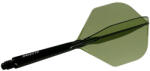 Cuesoul Fluturas si tija darts Cuesoul ROST 77, verde transparent, fluturas Small Standard Wing, tija lunga (CS166512)