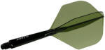 Cuesoul Fluturas si tija darts Cuesoul ROST 77 verde transparent, fluturas Small Standard Wing si tija medie (CS166529)