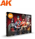 AK Interactive Pepe Gallardo Hystorical Figures XVI-XVIII akrilfesték készlet katona figurákhoz 18x 17ml (AK11762)