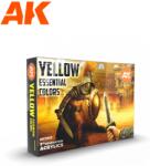 AK Interactive Yellow Essential Colors sárga akrilfesték készlet 6x 17ml (AK11615)