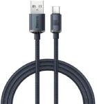 Baseus CRYSTAL SHINE adatkábel (USB - Type-C, 100W, PD gyorstöltő, 200cm, cipőfűző) FEKETE
