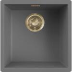 Elleci - Mosogatótálca Zen-F 102 Keratek K99 Dark Grey arany tartozékokkal LKZ10299F01GLD (LKZ10299F01GLD)