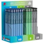 ICO Grafitceruza display ICO Süni háromszög HB, B, 2B dark pasztell 184 darabos (9130047005) - mystock