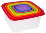  Ételtartó doboz szett STERK műanyag szivárvány 7 darabos - mystock