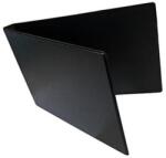  Mappa villámzáras A/5 pvc fekvő fekete (H-221) - mystock