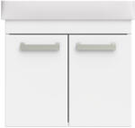 Polwood NEON 60 fürdőszoba bútor kerámia mosdóval, matt fehér (0973-19060)