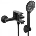 Erga Hary, fali kádcsaptelep kézizuhannyal, matt fekete, ERG-YKA-BW. HARY-BLK (ERG-YKA-BW.HARY-BLK)