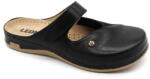  Leon Comfortstep 953 fekete bőr-textil papucs bütykös lábra 36-41