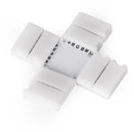 AVIDE LED Szalag 12-24V X elosztó elem, forr. mentes, RGB+W-5 eres, 12mm (10 db-os csom. ) (ALSA-BXC-5P-5050-12MM-10)