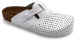  Leon Comfortstep 4250 fehér bőr klumpa 35-41-Birkenstockhoz hasonlatos talppal