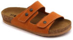  Leon Comfortstep 4050 narancssárga velúr női bőr papucs 35-42- Birkenstockhoz hasonlatos talppal