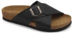  Leon Comfortstep 4053 fekete orlando női bőr papucs 36-41- Birkenstockhoz hasonlatos talppal