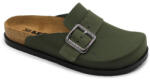  Leon Comfortstep 7000 zöld női bőr klumpa 36-41- Birkenstockhoz hasonlatos talppal