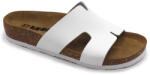  Leon Comfortstep 4054 fehér női bőr papucs 36-41 -Birkenstockhoz hasonlatos talppal