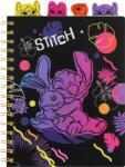  Spirál notesz A5 100lapos Disney Black Stitch (91743)