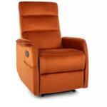 SIGNAL MEBLE Vinci Velvet masszázsfotel, narancs