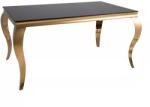 SIGNAL MEBLE Prince étkezőasztal 150 x 90 cm, fekete / arany