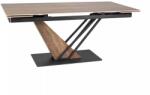 SIGNAL MEBLE Michel II étkezőasztal 160 x 90 cm, tölgy / fekete