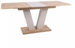 SIGNAL MEBLE Platon étkezőasztal 136 x 80 cm, cremona tölgy / krém
