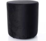 SIGNAL MEBLE Caen B Velvet zsámoly, fekete