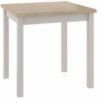 SIGNAL MEBLE Adam étkezőasztal 80 x 80 cm, cremona tölgy / krém