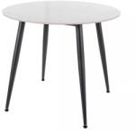 SIGNAL MEBLE Rion étkezőasztal - 90 cm átmérő, márvány / fekete